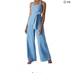 Steve Madden Artie Blue Denim Jumpsuit